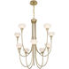 Florena 10 Light 30 inch Noble Brass Chandelier Ceiling Light