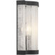 Parkside 1 Light 8 inch Matte Black ADA Wall Sconce Wall Light, Lighting One