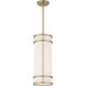Porter 1 Light 8 inch Warm Brass Mini-Pendant Ceiling Light