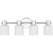 Strand 4 Light 23.25 inch Chrome Bathroom Vanity Light Wall Light, Lighting One