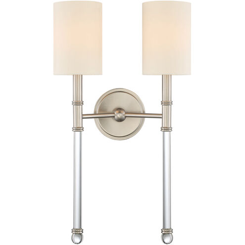 Fremont 2 Light 13 inch Satin Nickel Wall Sconce Wall Light, Essentials