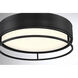 Creswell LED 15 inch English Bronze Flush Mount Ceiling Light, Oval