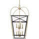 Dunbar 8 Light 20 inch English Bronze and Warm Brass Pendant Ceiling Light
