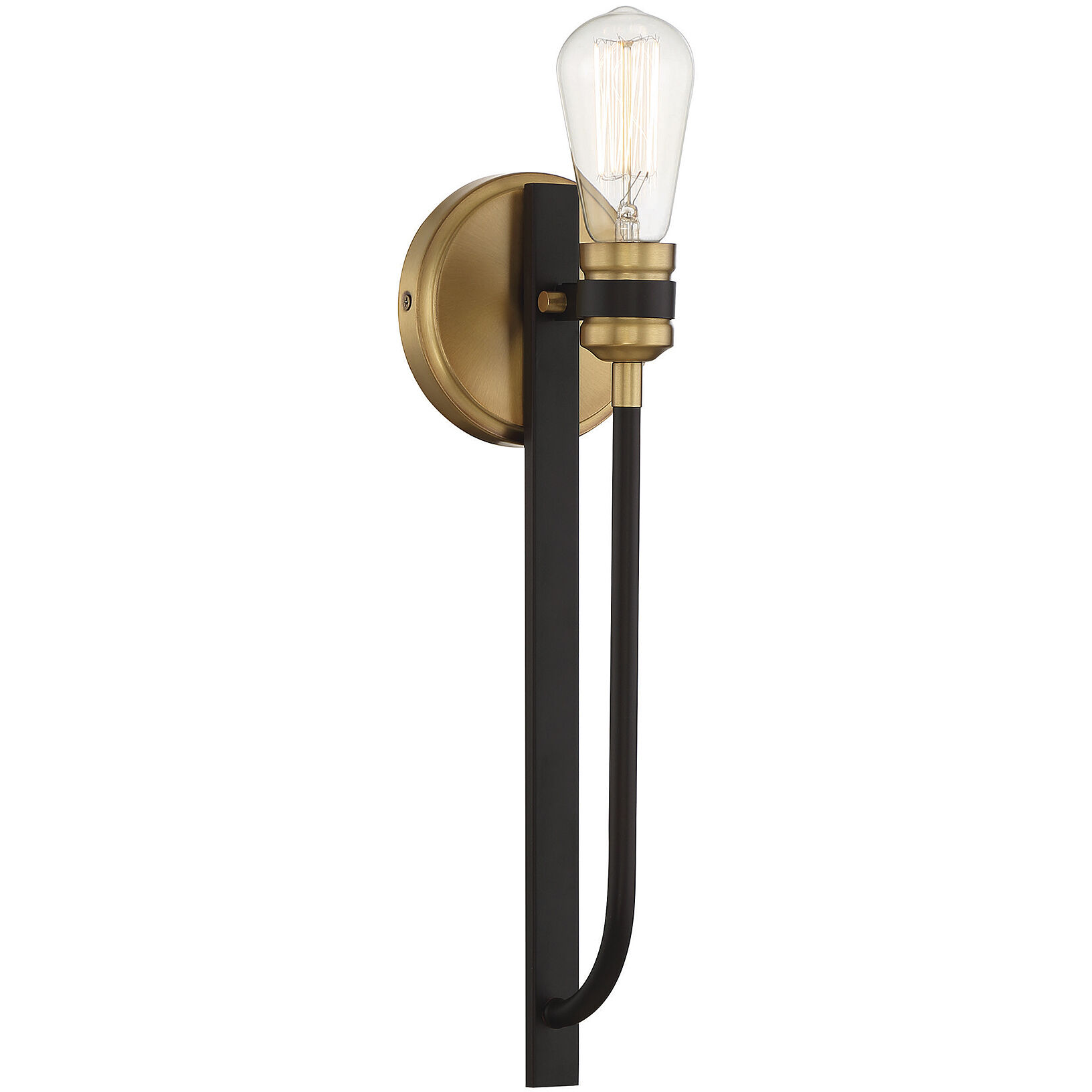 Kenyon 1 Light 5 inch Bronze with Brass Accents Wall Sconce Wall Light, Essentials