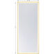 Paulding 72 X 30 inch Gold LED Mirror