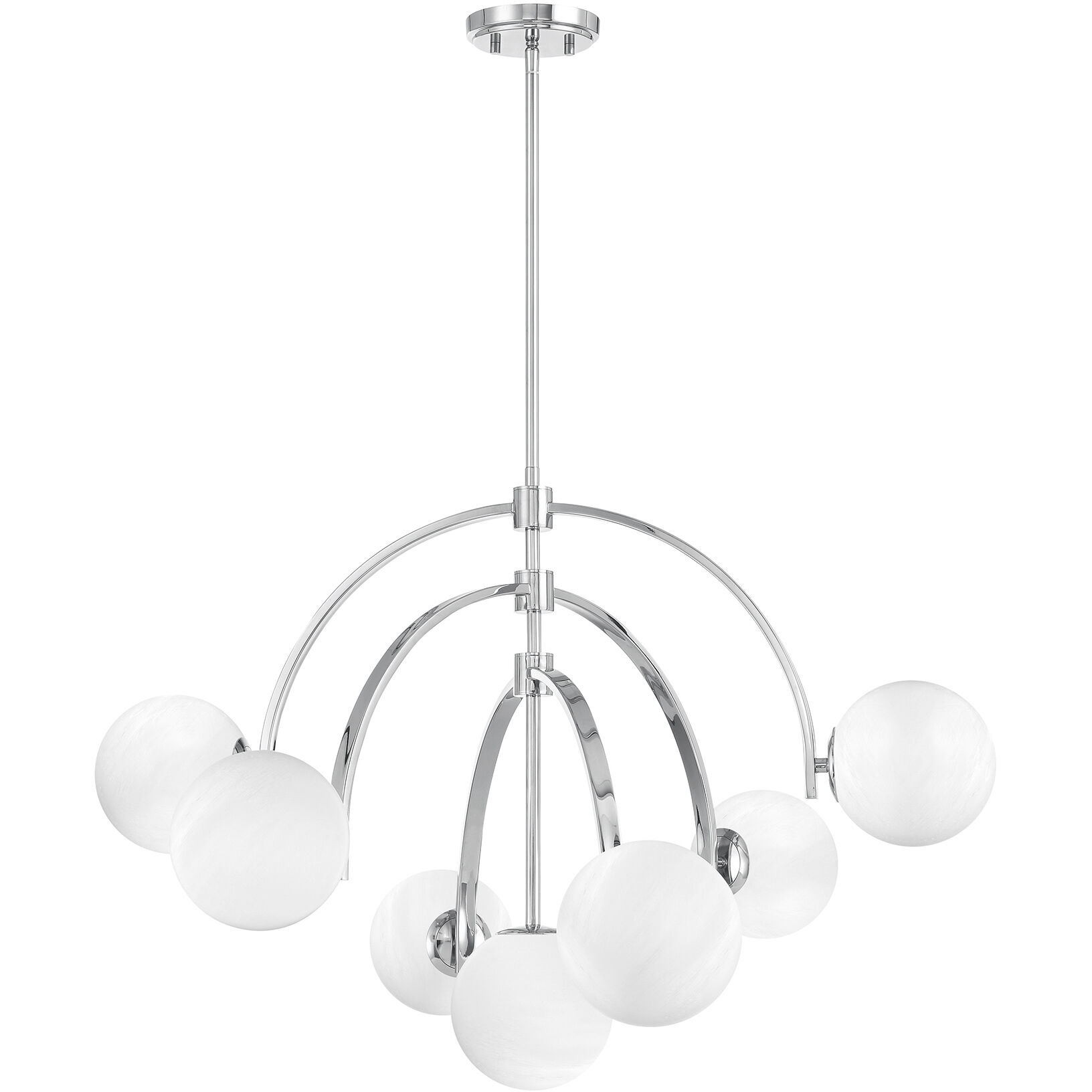 Marias 7 Light 32 inch Polished Chrome Chandelier Ceiling Light
