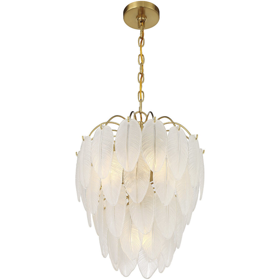 Boa 5 Light 16 inch Warm Brass Chandelier Ceiling Light