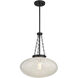 Willow 1 Light 16.5 inch Matte Black Pendant Ceiling Light