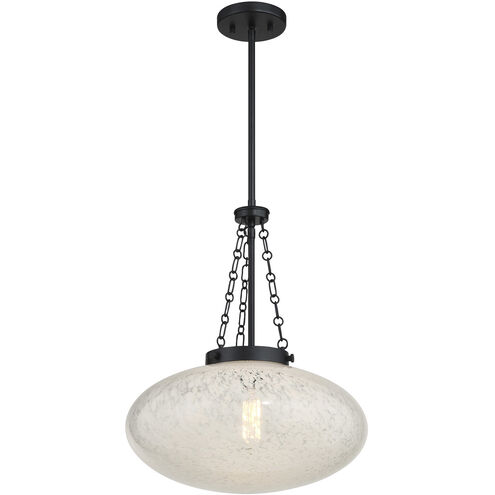 Willow 1 Light 16.5 inch Matte Black Pendant Ceiling Light