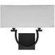 Rhodes 2 Light 14 inch Matte Black ADA Wall Sconce Wall Light, Essentials