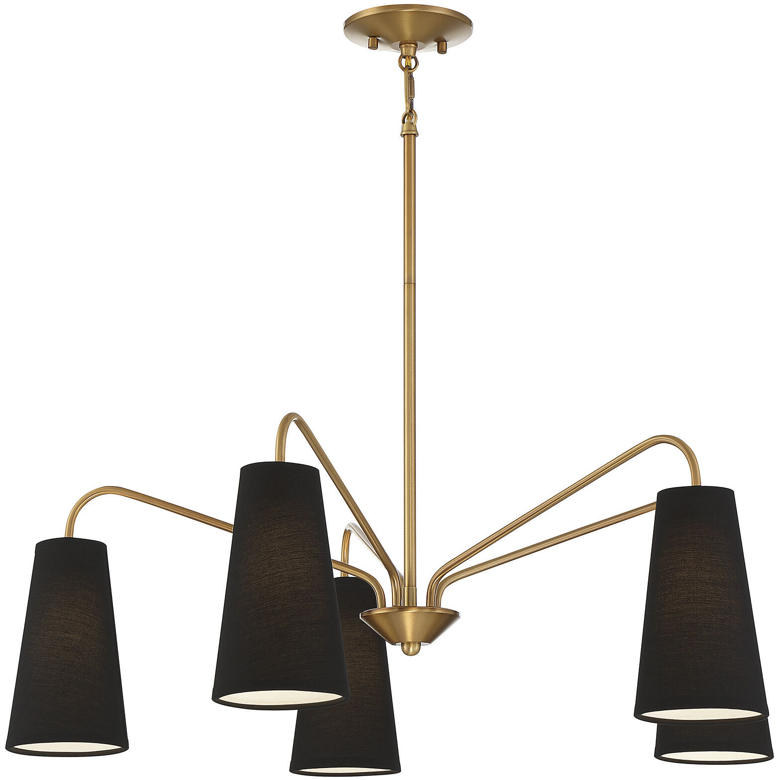 5 arm ceiling light with shades on sale