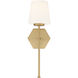 Conover 1 Light 5.5 inch Warm Brass Wall Sconce Wall Light, Lighting One