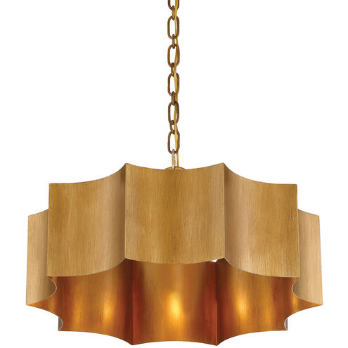 Shelby 3 Light 22.5 inch Gold Patina Pendant Ceiling Light