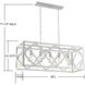 Westbrook 5 Light 39 inch Charisma Linear Chandelier Ceiling Light