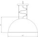 Sommerton 1 Light 16 inch Rubbed Bronze / Gold Leaf Pendant Ceiling Light in Rubbed Bronze with Gold Leaf