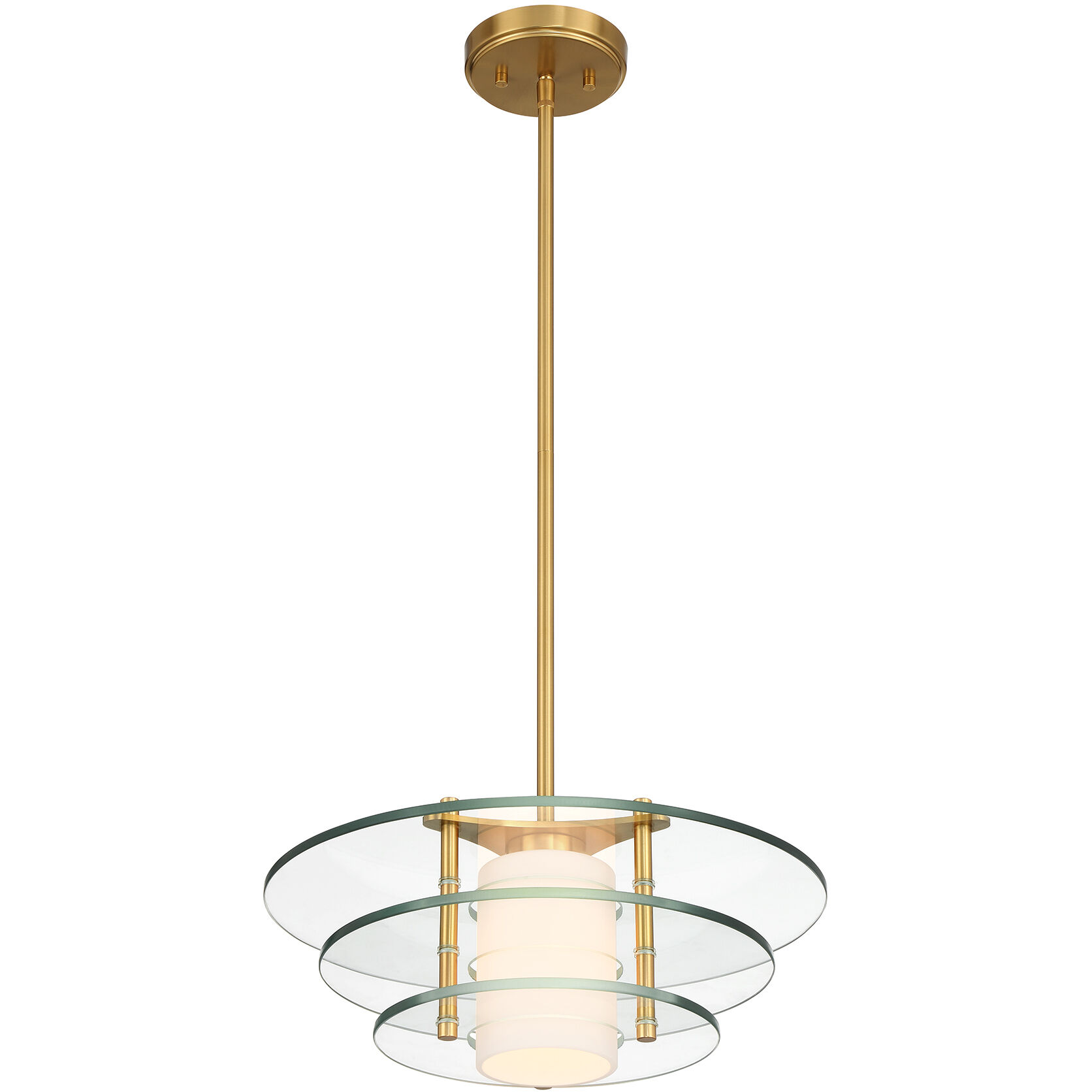 Newell 1 Light 20 inch Warm Brass Pendant Ceiling Light