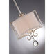 Rosendal 1 Light 10 inch Silver Sparkle Mini Pendant Ceiling Light