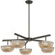 Hubbard LED 38 inch Mediterranean Bronze Chandelier Ceiling Light
