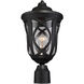 Highgate 1 Light 17 inch Black Outdoor Post Lantern