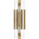 Winfield 2 Light 5 inch Warm Brass Wall Sconce Wall Light, Essentials