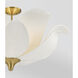 Elsie 6 Light 30 inch Warm Brass Covertible SemiFlush Ceiling Light