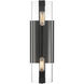 Winfield 2 Light 4.5 inch Matte Black Wall Sconce Wall Light, Essentials