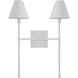 Jefferson 2 Light 16 inch Bisque White Wall Sconce Wall Light