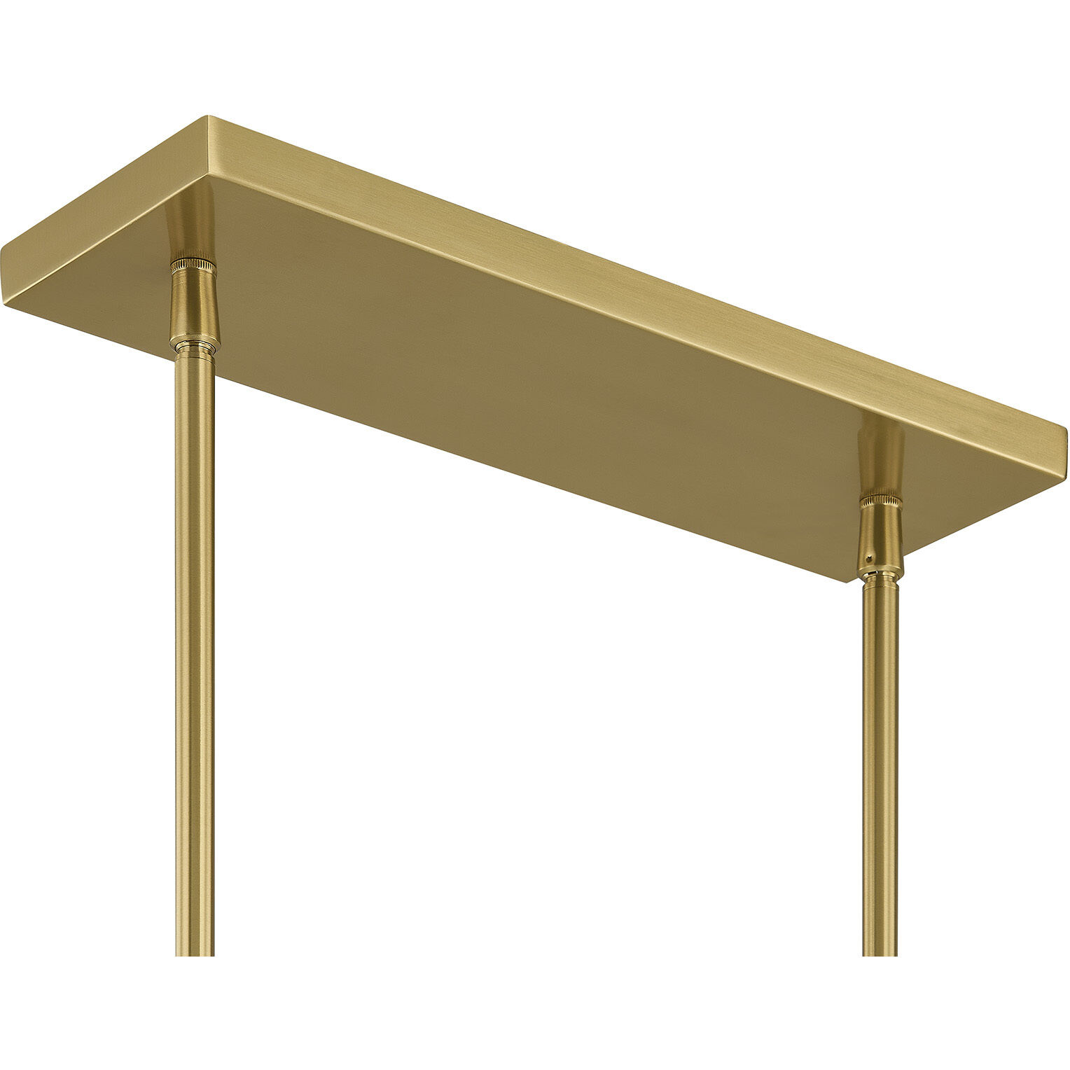 Turin 8 Light 45 inch Warm Brass Linear Chandelier Ceiling Light