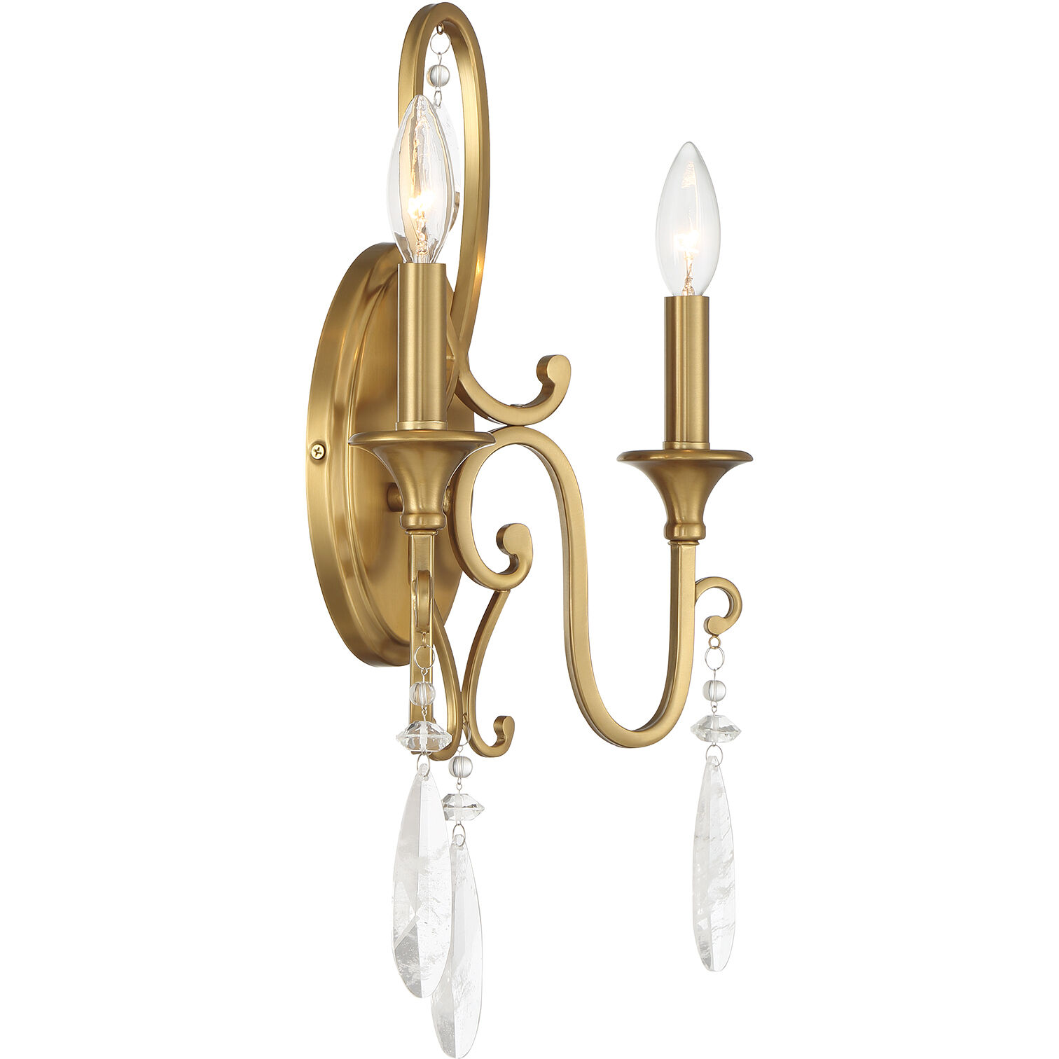 Fairchild 2 Light 12 inch Warm Brass Wall Sconce Wall Light