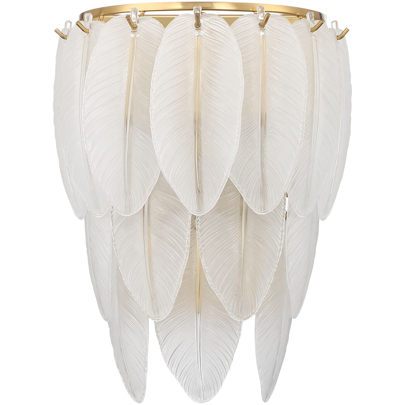 Boa 3 Light 10.5 inch Warm Brass Wall Sconce Wall Light