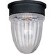 Exterior Collections 1 Light 5.38 inch Textured Black Outdoor Flush Mount