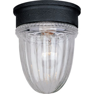 Exterior Collections 1 Light 5 inch Textured Black Outdoor Flush Mount