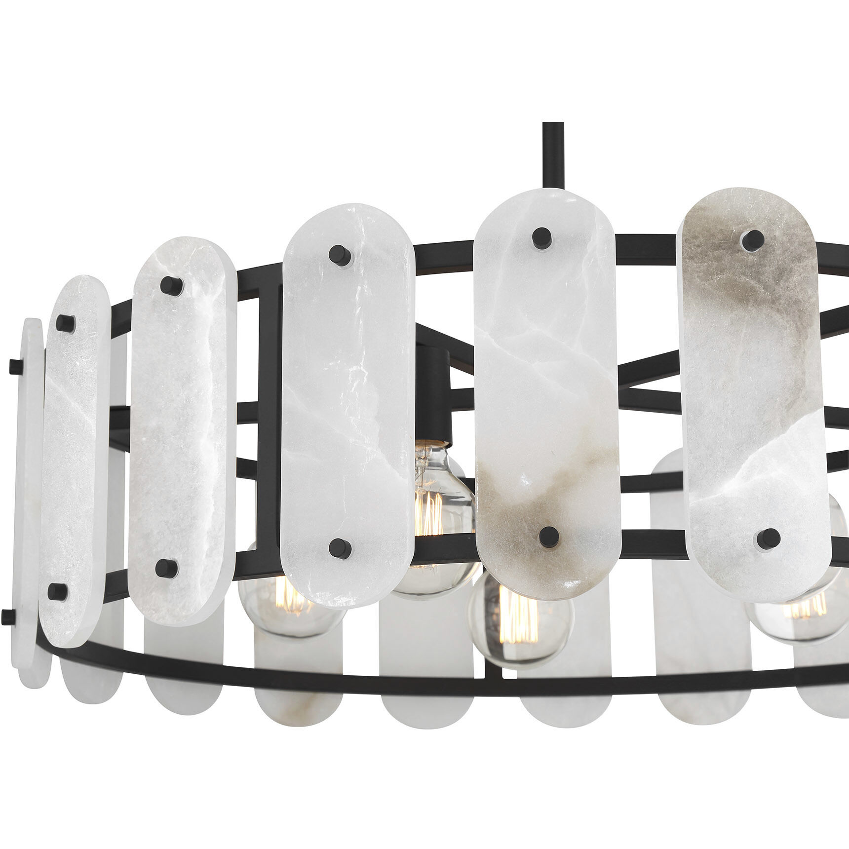 Antolini 5 Light 28.5 inch Black Cashmere Pendant Ceiling Light