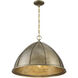 Laramie 3 Light 23 inch Chelsea Gold Pendant Ceiling Light