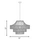 Medlock 8 Light 32 inch Burnished Brass Outdoor Chandelier