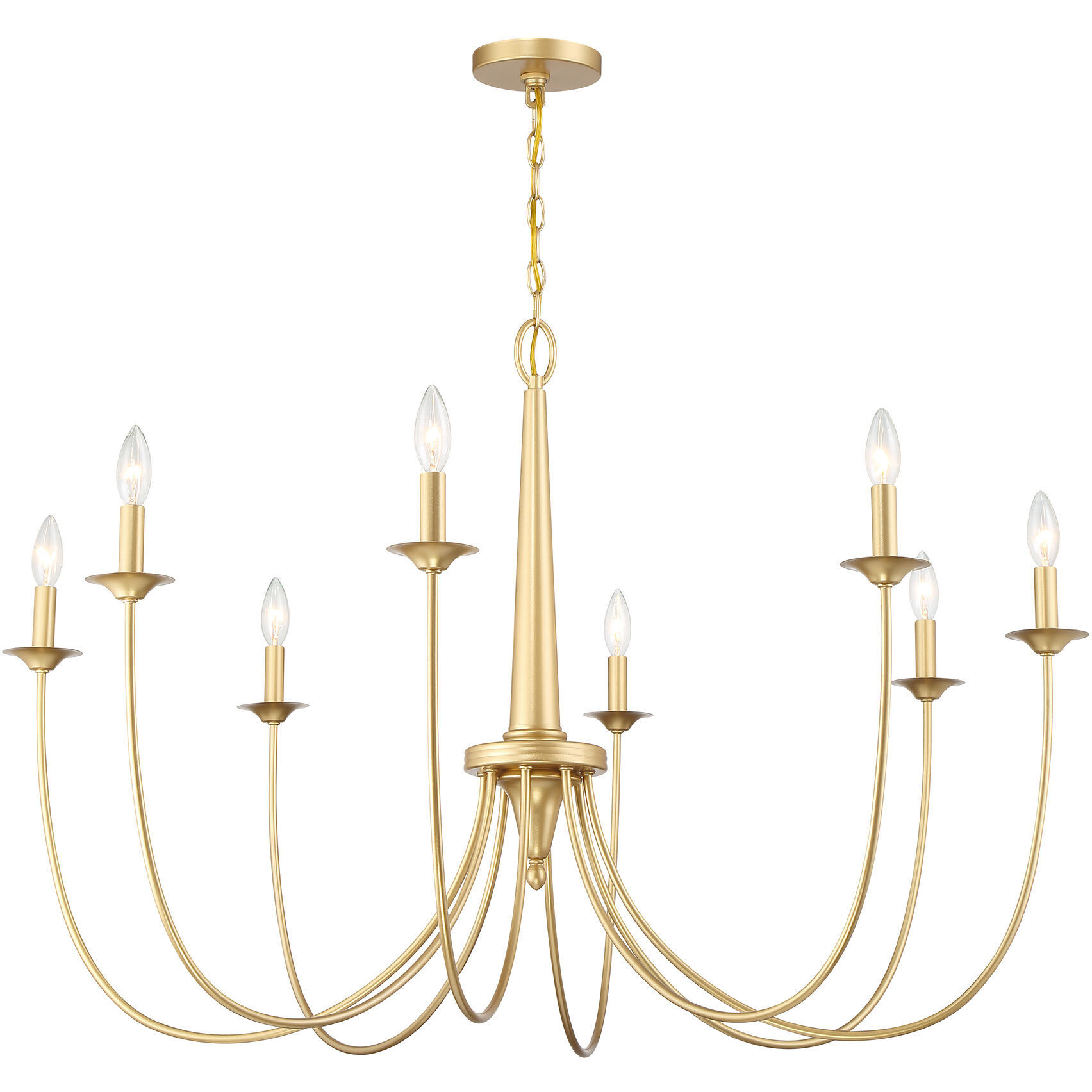 Stonecrest 8 Light 42 inch French Gold Chandelier Ceiling Light