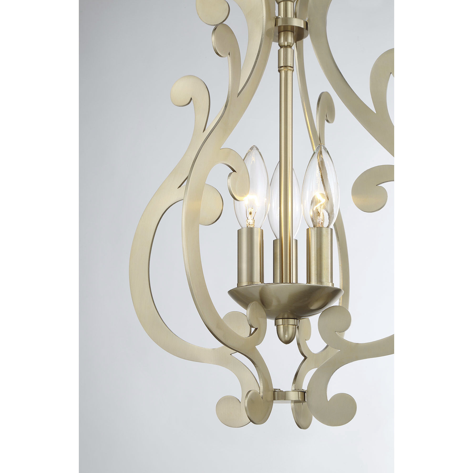 Lombard 3 Light 12 inch Noble Brass Pendant Ceiling Light