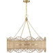 Shawnee 8 Light 30 inch Warm Brass Chandelier Ceiling Light