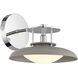 Gavin 1 Light 9 inch Gray with Polished Nickel Accents Wall Sconce Wall Light in Gray/Polished Nickel