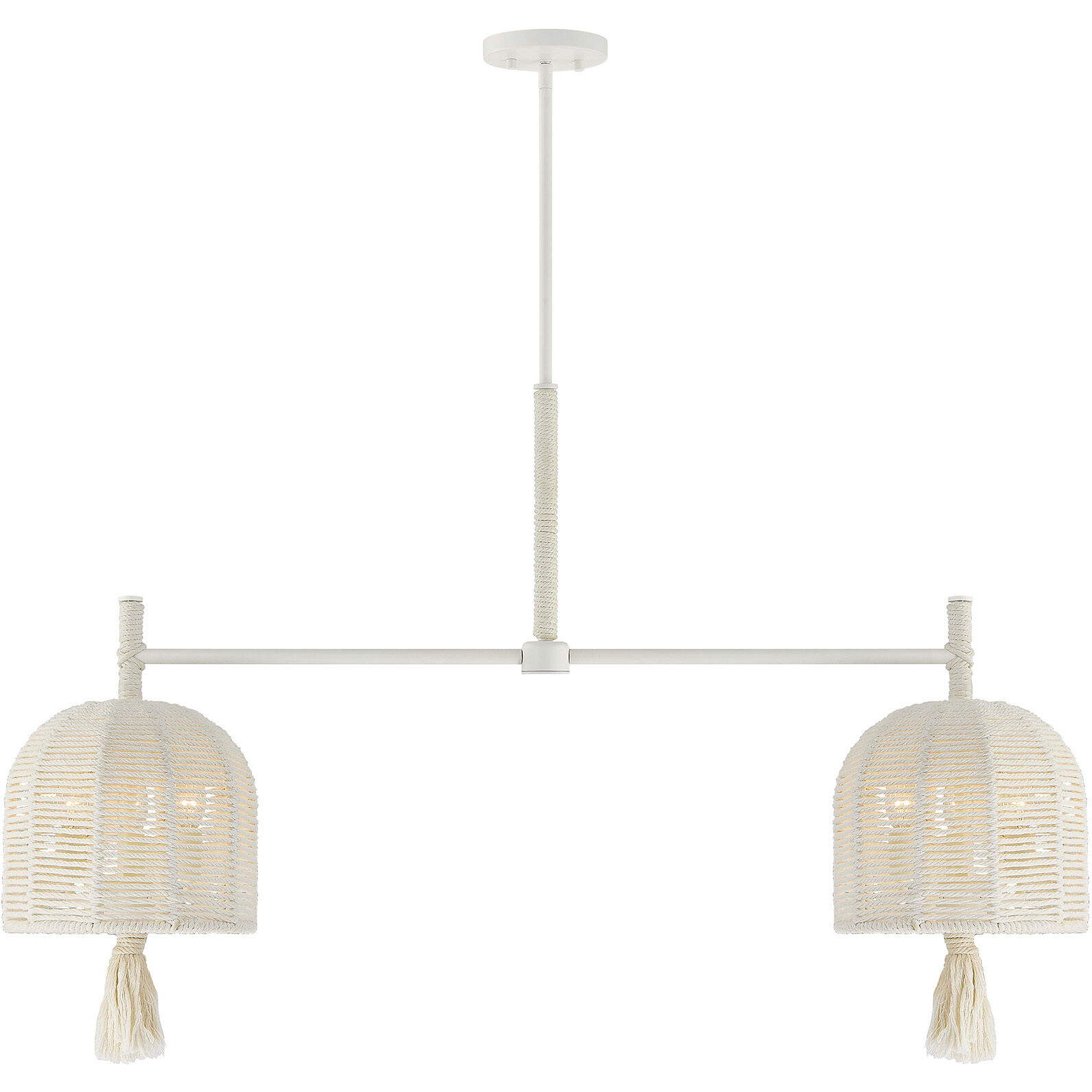 Lunara 6 Light 44 inch Cotton Chandelier Ceiling Light