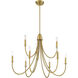 Cameron 9 Light 35 inch Warm Brass Chandelier Ceiling Light, Essentials