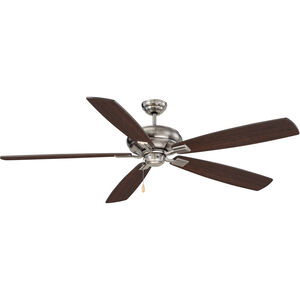 Wind Star 68 inch Brushed Pewter with Chestnut Blades Ceiling Fan