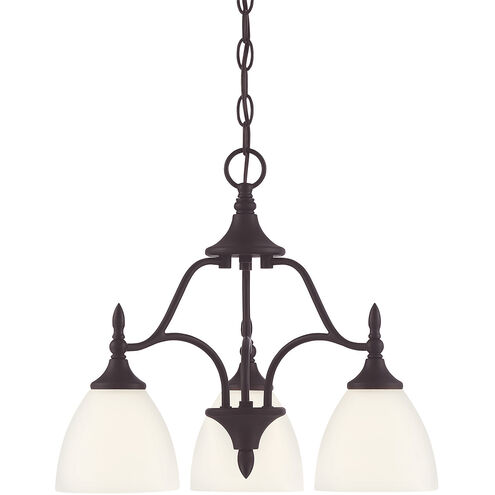 Herndon 3 Light 19 inch English Bronze Chandelier Ceiling Light