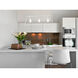Denton 3 Light 32.75 inch Polished Nickel Linear Chandelier Ceiling Light, Essentials