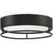 Creswell LED 15 inch English Bronze Flush Mount Ceiling Light, Oval