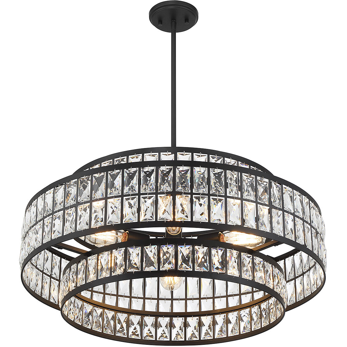 Renzo 6 Light 28 inch Matte Black Pendant Ceiling Light