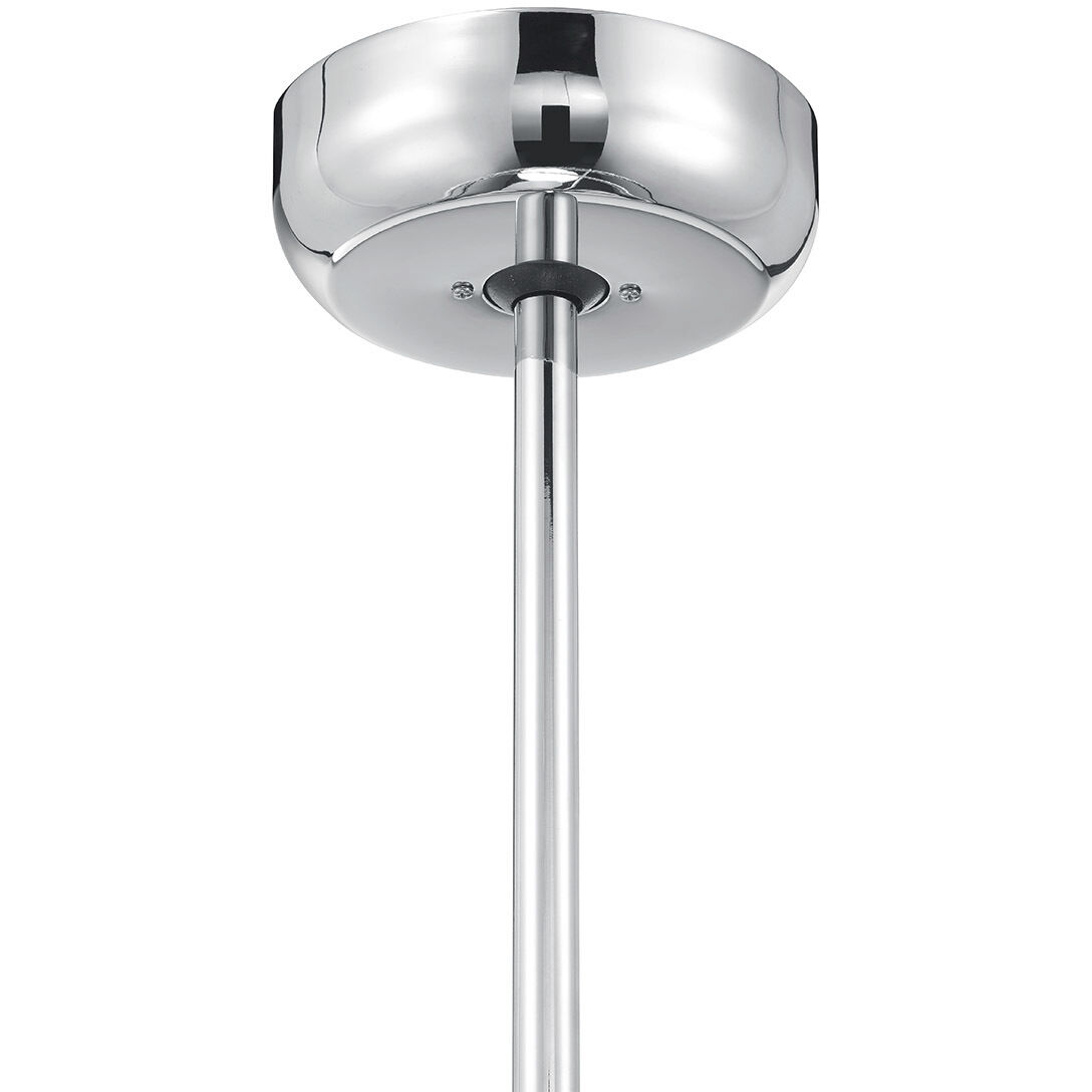 Dorado 14 inch Polished Chrome with Silver Blades Fan D'Lier