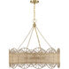 Shawnee 8 Light 30 inch Warm Brass Chandelier Ceiling Light
