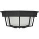 Exterior Collections 1 Light 9 inch Black Outdoor Flush Mount