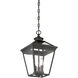 Ellijay 3 Light 9 inch English Bronze Outdoor Hanging Lantern